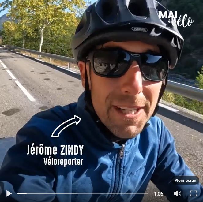 Jérôme Zindy, le vélo-reporter de Mai à vélo