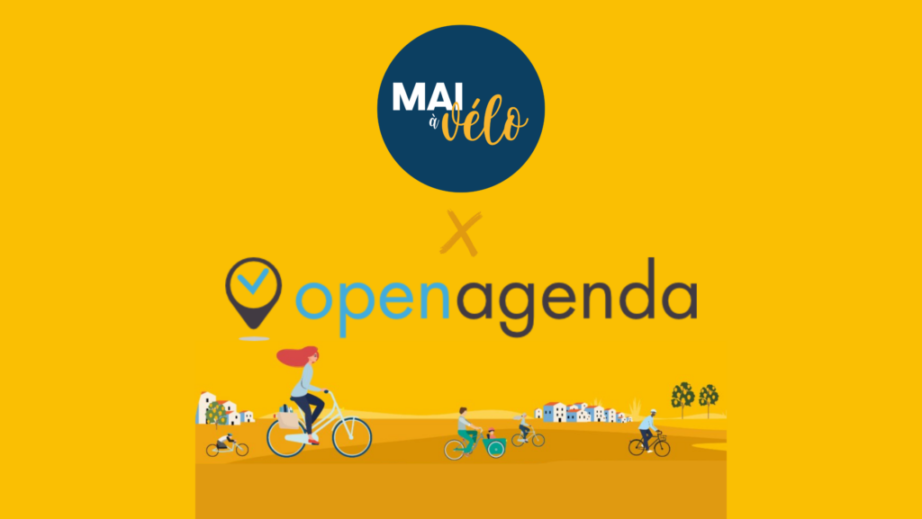 Visuel Mai à vélo et OpenAgenda