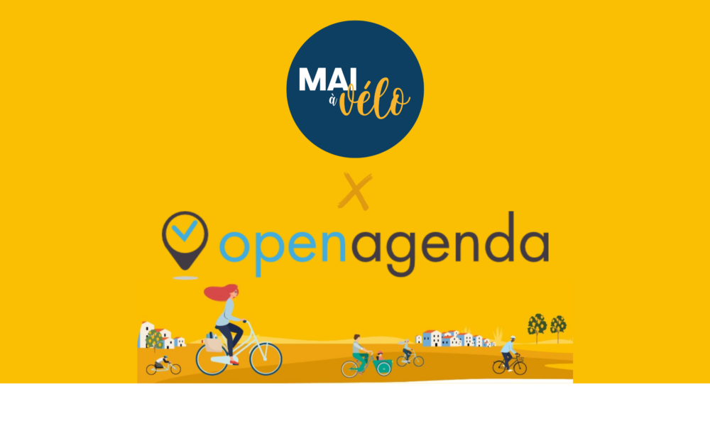 Visuel Mai à vélo et OpenAgenda