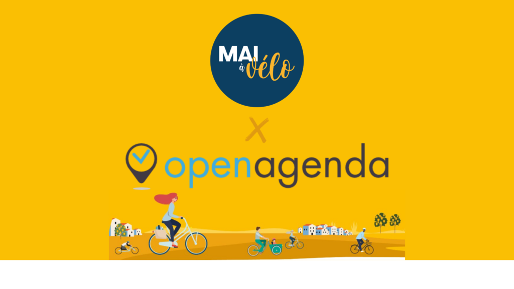 Visuel Mai à vélo et OpenAgenda