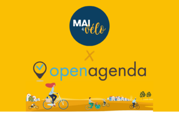 Visuel Mai à vélo et OpenAgenda