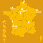 carte de france avec étapes de jérôme zindy, vélo-reporter