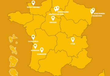 carte de france avec étapes de jérôme zindy, vélo-reporter