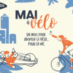 Affiche personnalisable Mai à vélo PMR