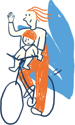 Illustration cyclistes