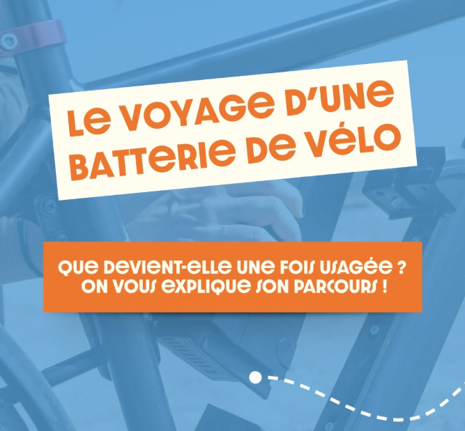 illustration voyage d'une batterie de vélo